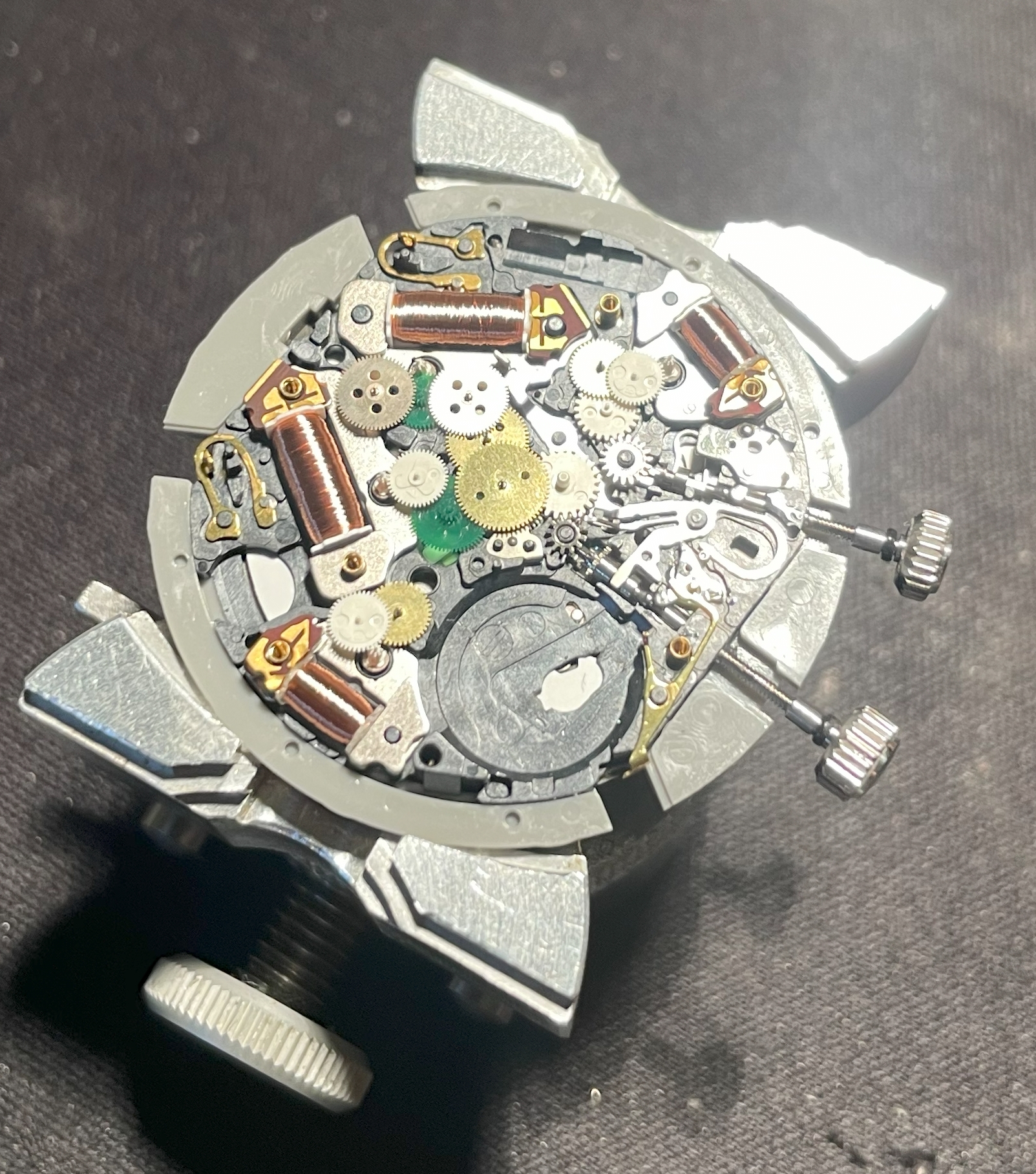 Uurwerk met 19 tandwielen